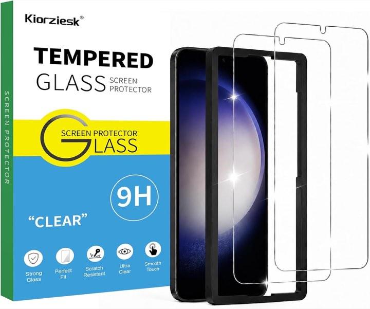 kiorziesk Panzerglas für Galaxy S23 und Galaxy S22, 2 Stück