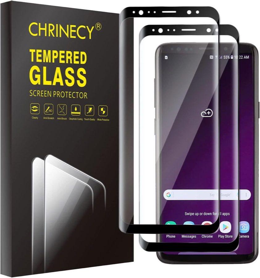 CHRINECY Panzerglas für Galaxy S9, 2 Stück