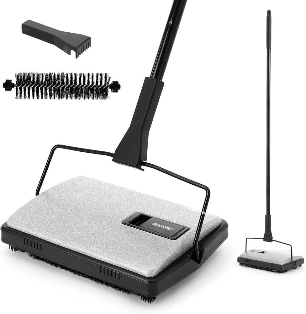 CLEANHOME Teppichkehrer Silber
