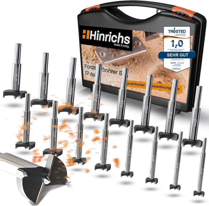 Hinrichs Hinrichs Forstnerbohrer Set 17-teilig 15–40 mm - Produktbild