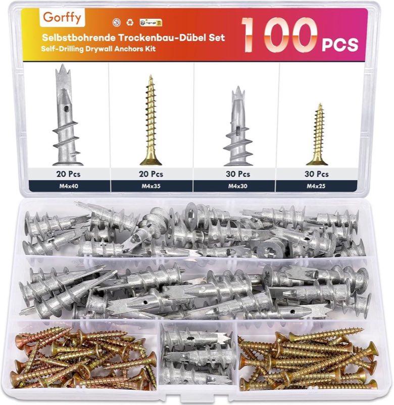 Gorffy Metall-Rigipsdübel M4 100