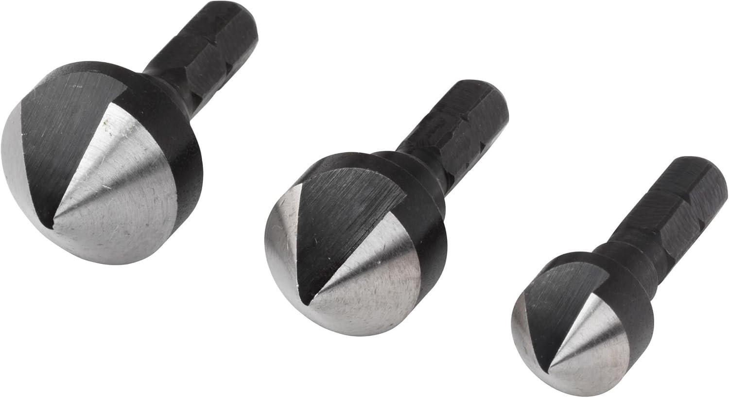 wolfcraft Kegelsenker 3-tlg. 12/16/19 mm Sechskant