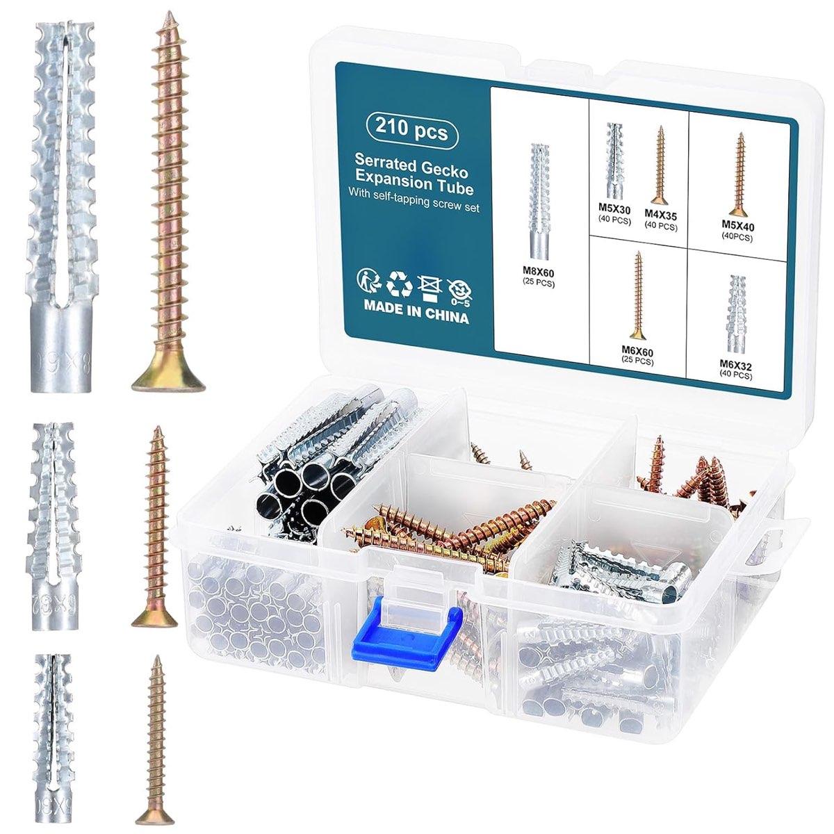 HSEAMALL Metalldübel-Set 210-teilig