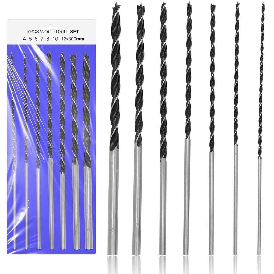WJMY Schlangenbohrer-Set 4–12×300 mm