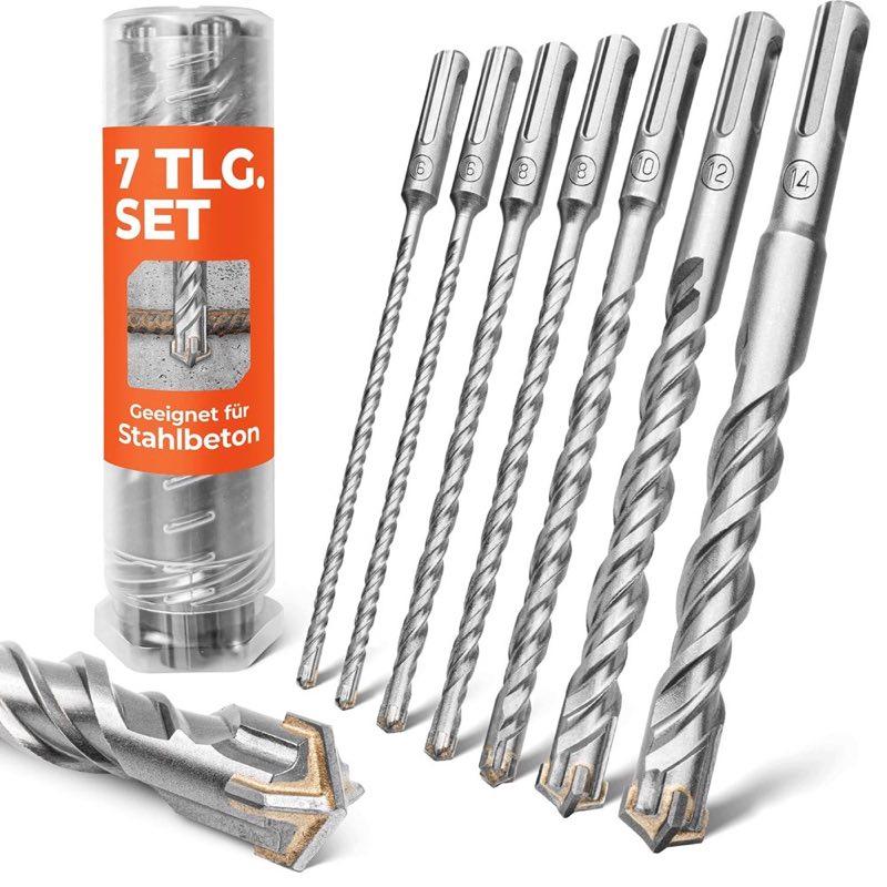 BAUBECK SDS-Plus Set 7-tlg. Ø 6–14 mm × 210 mm