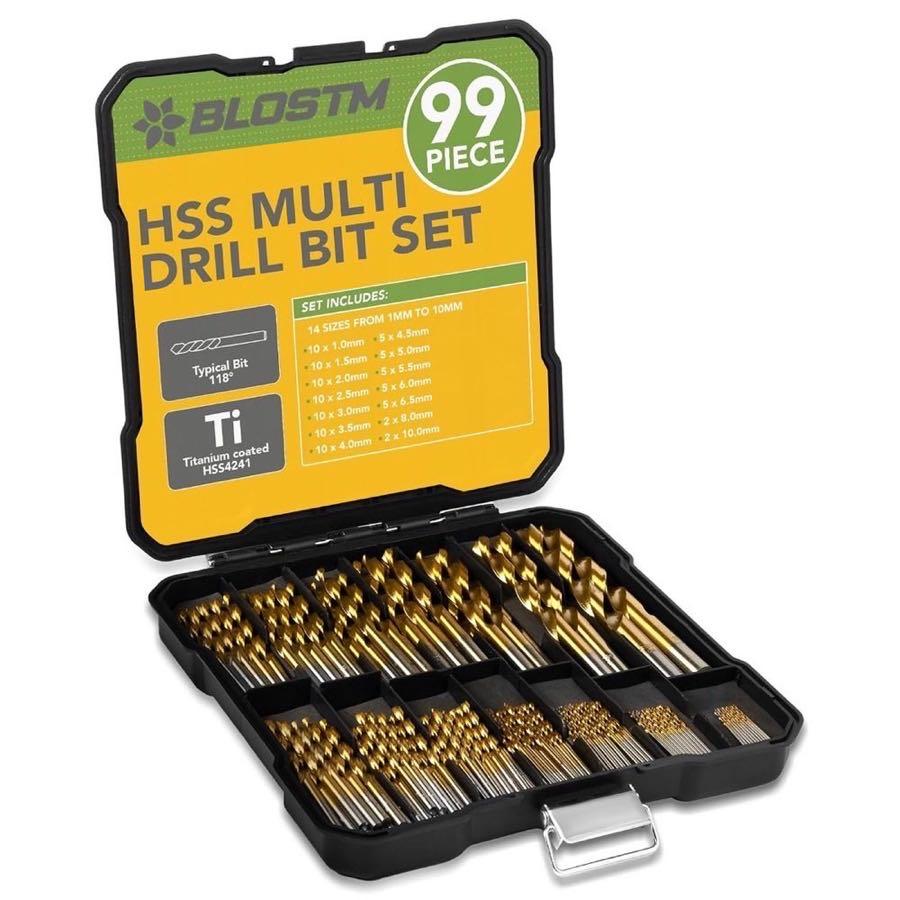 BLOSTM 99-tlg. HSS-TiN Bohrer-Set