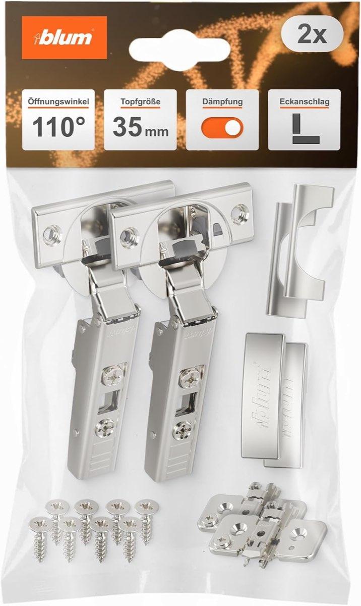 Blum CLIP top BLUMOTION 110° Softclose (2×)