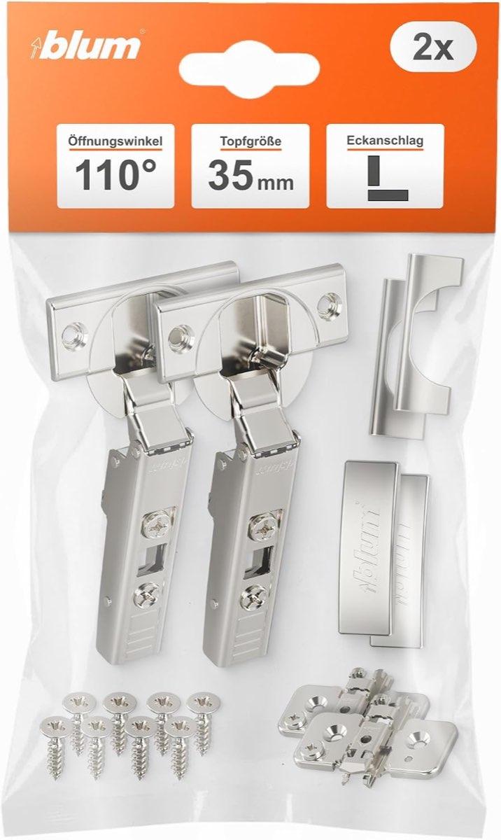 Blum CLIP top 110° ohne Softclose (2×)
