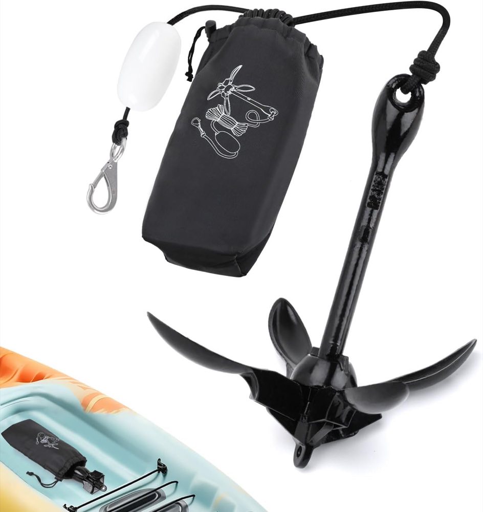 Alpinsta Anker Boot, 1,59KG Bootsanker, Sup Anker, Klappanker für SUP