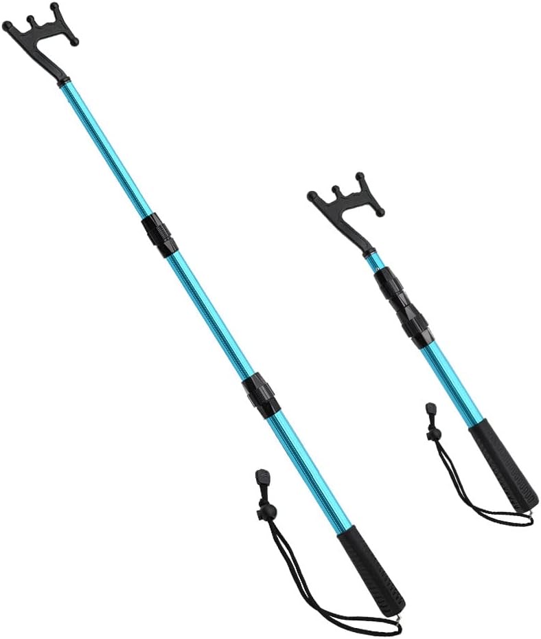 KOMCLUB KOMCLUB Teleskop Bootshaken Aluminium Leichtgewicht Push Pole Mehrzweck Ausziehbare