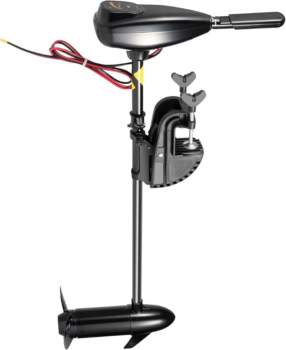 80LBS Elektromotor, 800W Elektromotor Boot, Elektrischer Bootsmotor, Elektro Außenborder mit Höhenverstellbar, Elektrischer Außenborder, Außenbordmotor, 5 Vorwärtsgänge +3 Rückwärtsgänge