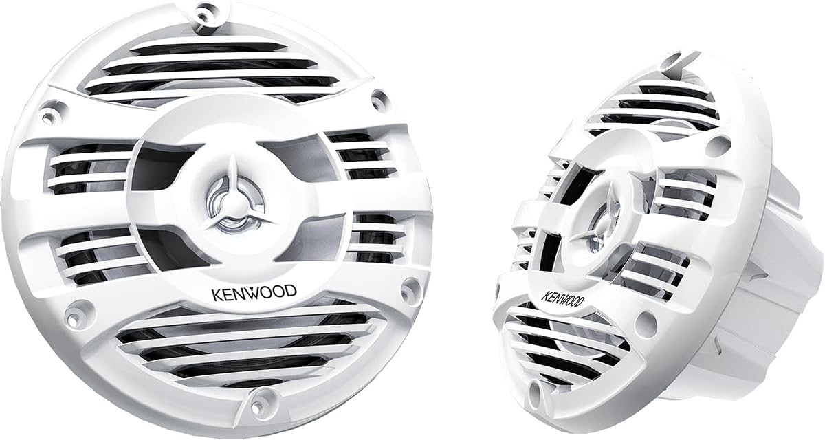 Kenwood KFC-1653MRW Wassergeschützter 2-Weg-Lautsprecher mit 130 mm Tieftöner