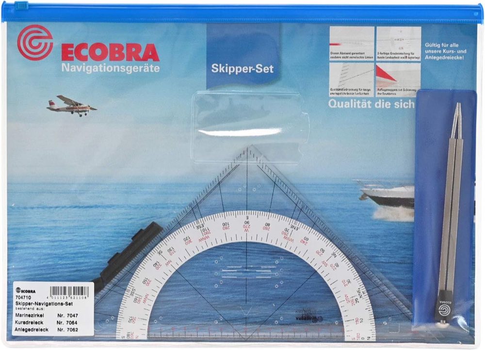 Ecobra Navy Skipper Navigations Set BG #704710