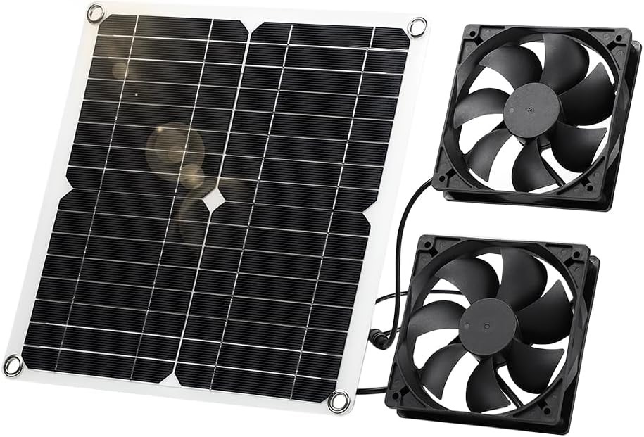 SUNYIMA SUNYIMA Doppelventilator 12 W mit Akku