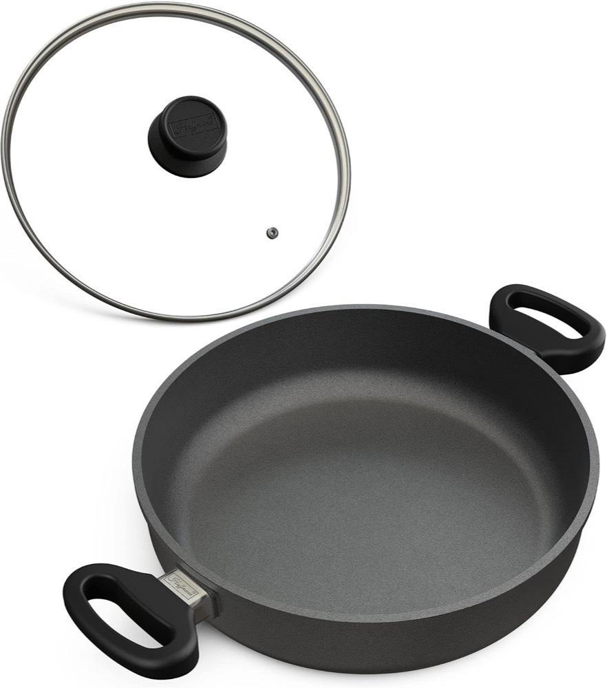 Schmorpfanne 32 cm – Testsieger Hoffmann 32 cm Aluguss 4 l