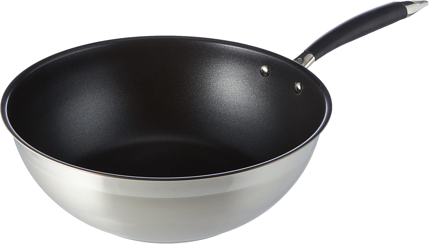 Amazon Basics Amazon Basics Edelstahl-Wok 28 cm