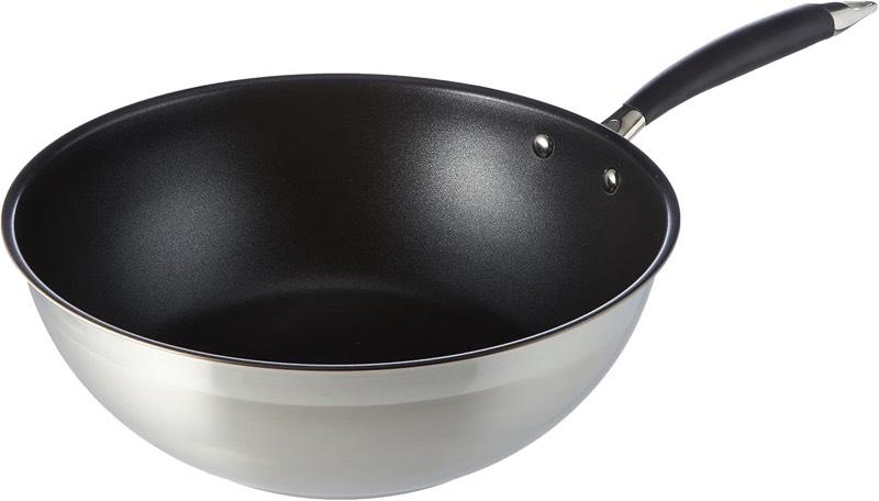Wokpfanne – Testsieger Amazon Basics 28 cm Edelstahl
