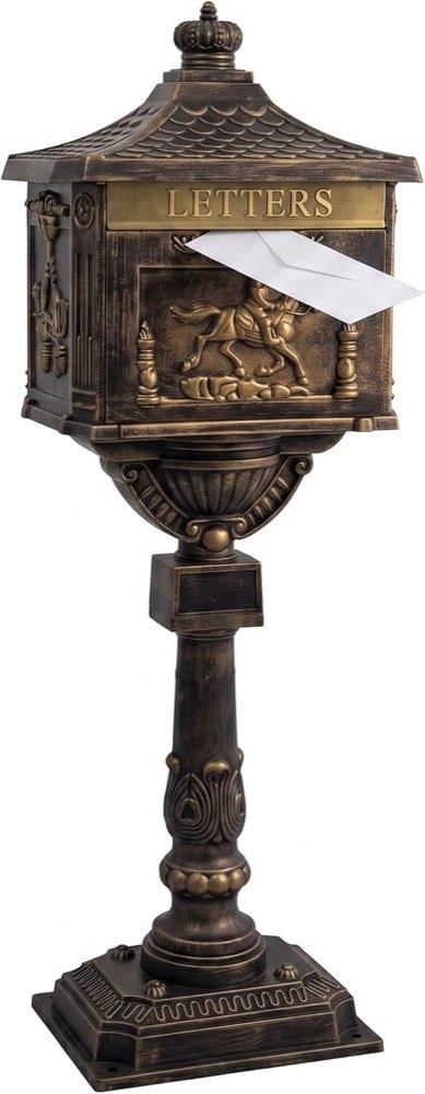 Relaxdays Säule Bronze