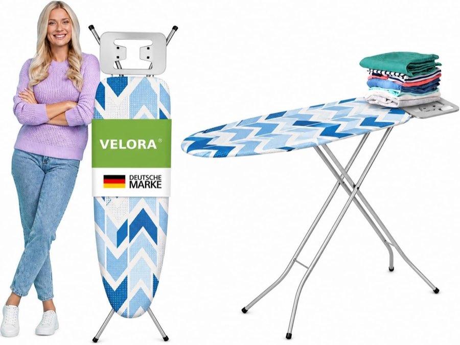 VELORA Bügelbrett Grau 105×30