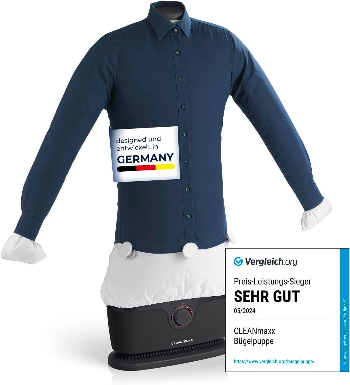 CLEANmaxx Hemdenbügler PRO schwarz