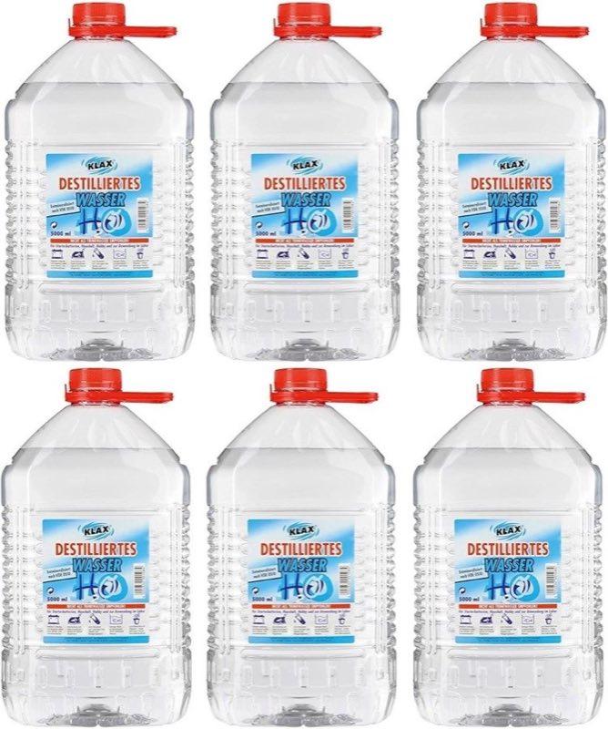 Chemica VECARO Destilliertes Wasser 30 l (6×5 l)