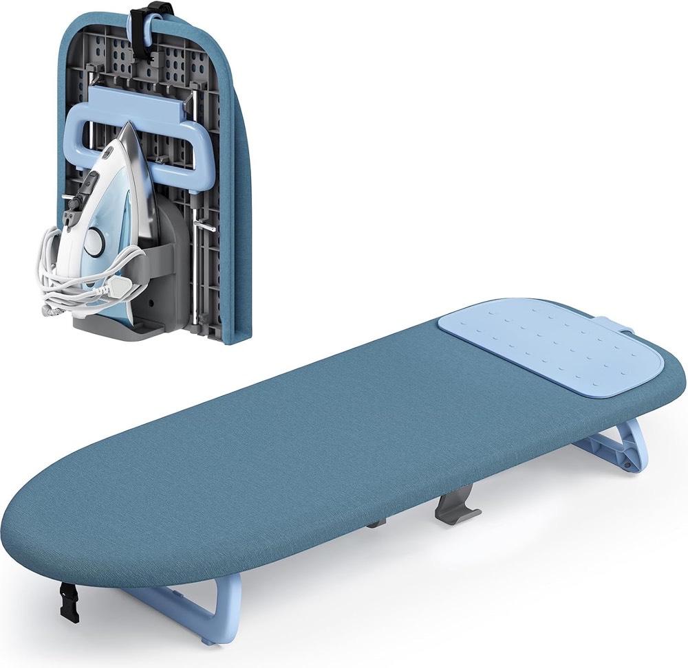 KINGRACK Tischbügelbrett Tiefblau 80 × 31