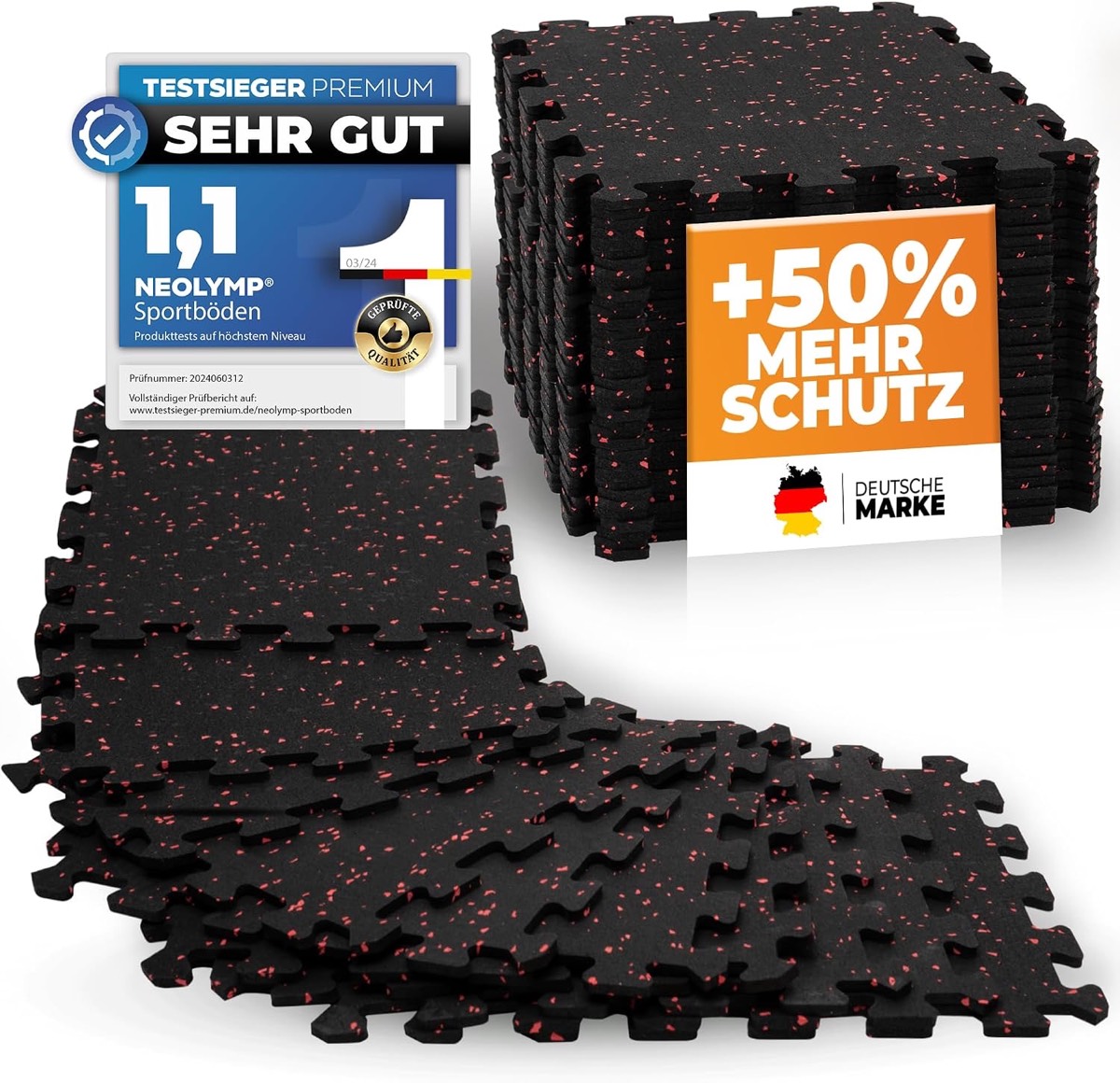 NEOLYMP Kautschuk-Puzzle 8 Stück