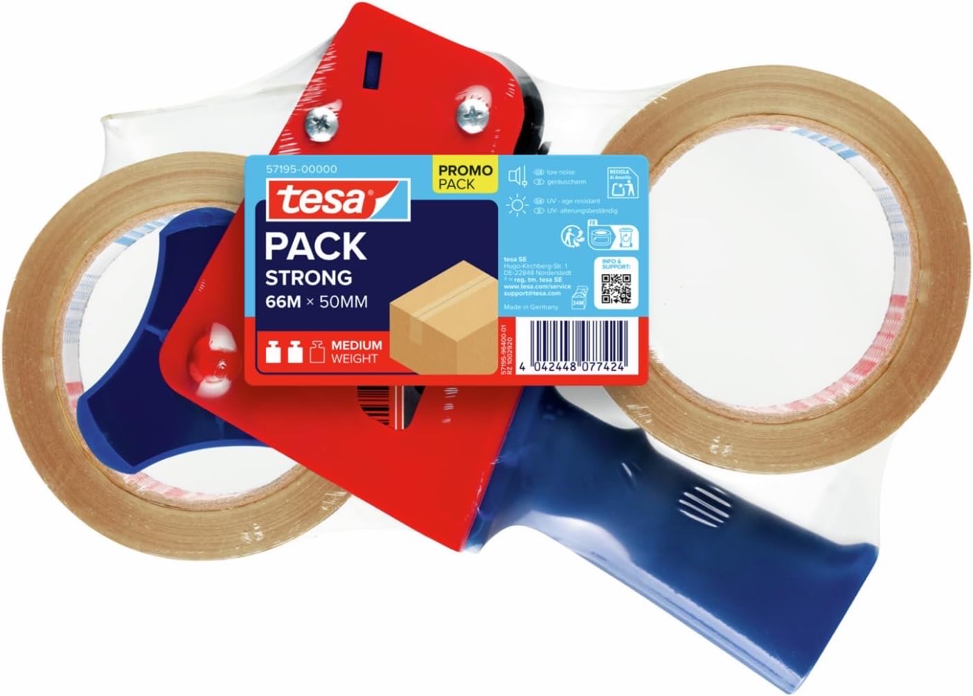 tesapack Strong Set, 2 Rollen