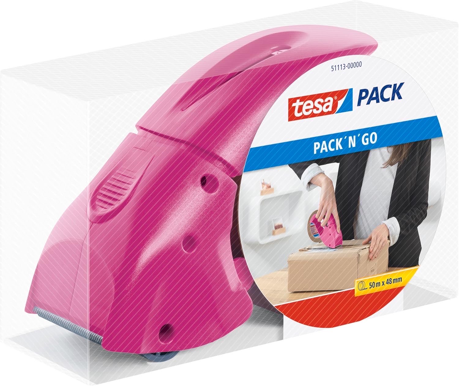tesapack Pack'n'Go pink