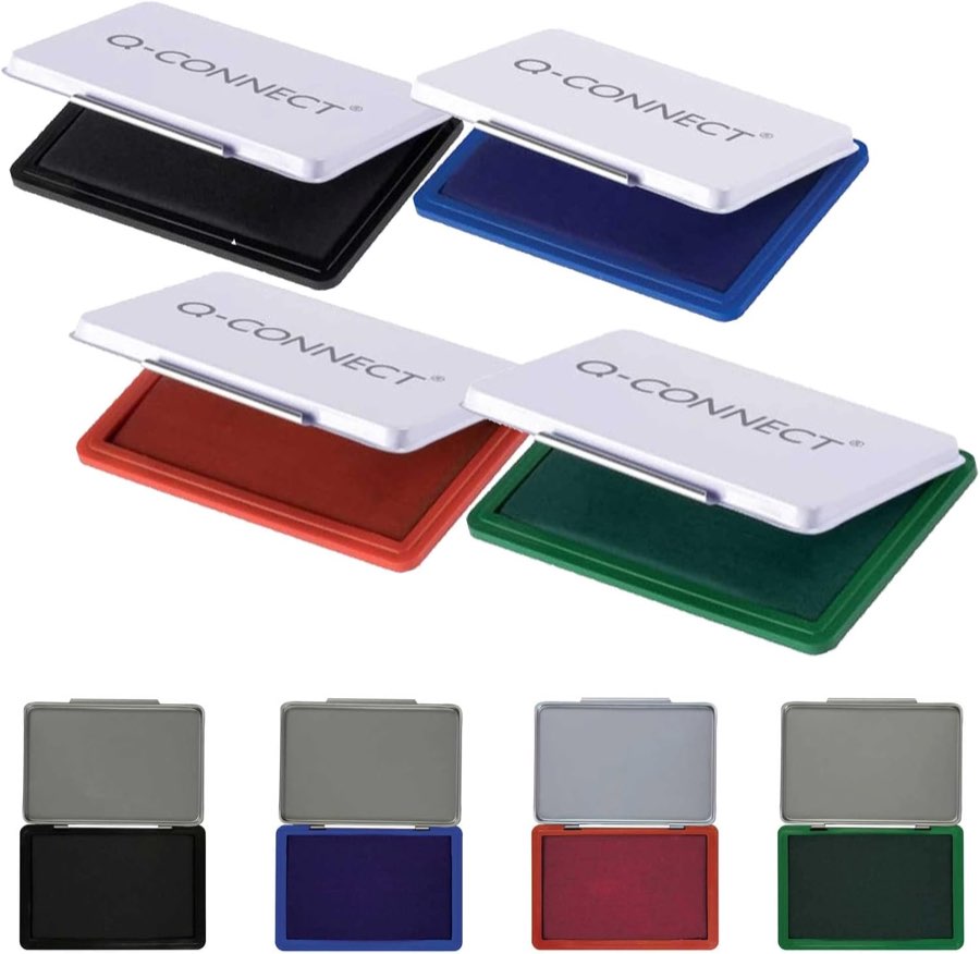 Q-Connect Stempelkissen 4 Farben