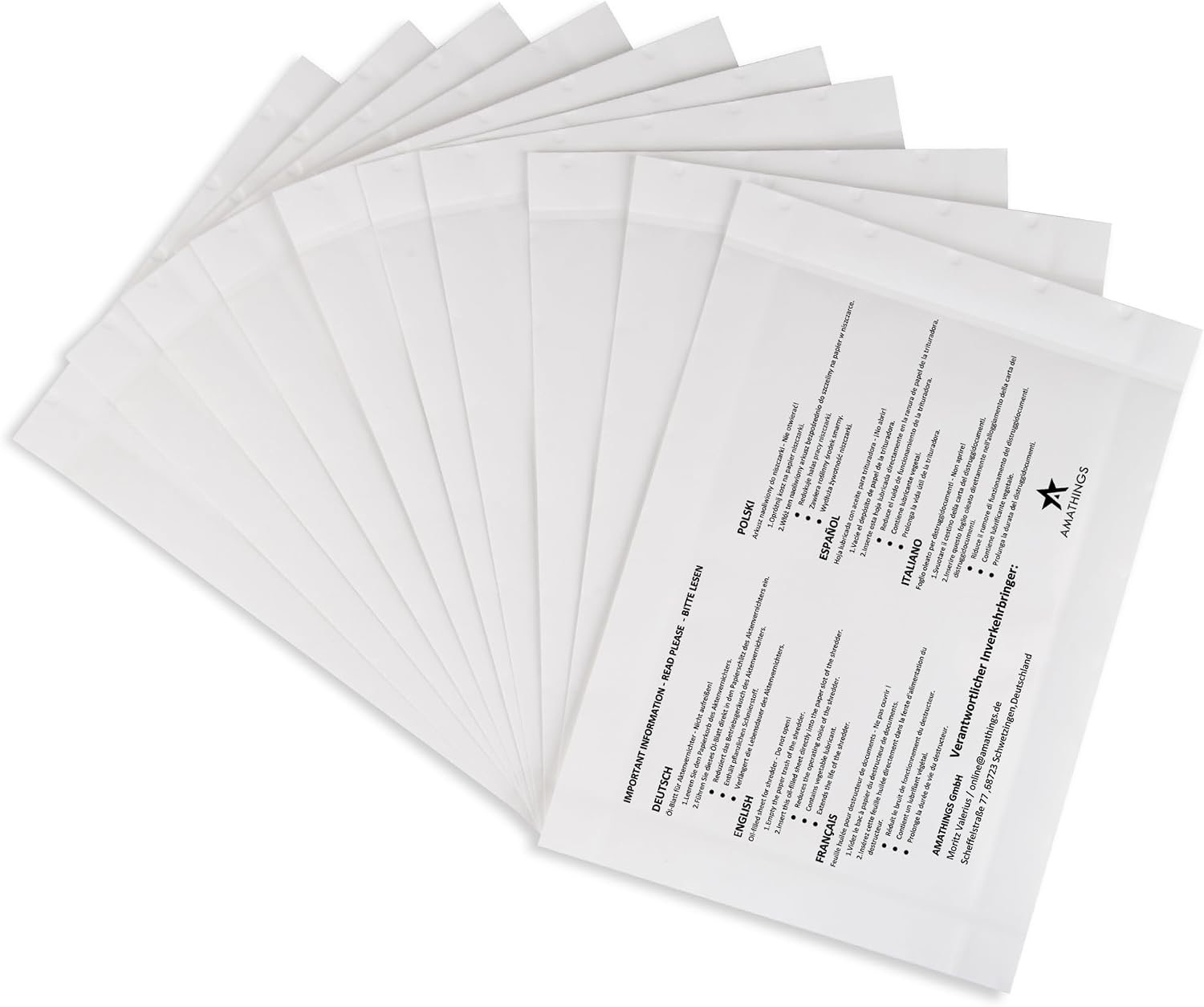 AMATHINGS AMATHINGS Ölpapier 10er-Pack