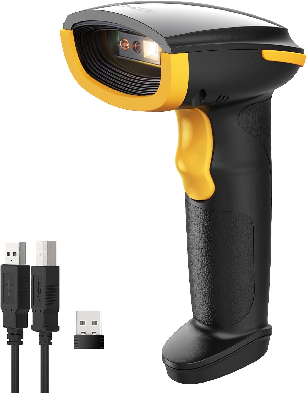 Inateck Barcode Scanner Kabellos 1D 2D QR Code, Bluetooth/2.4G/USB, BCST-23