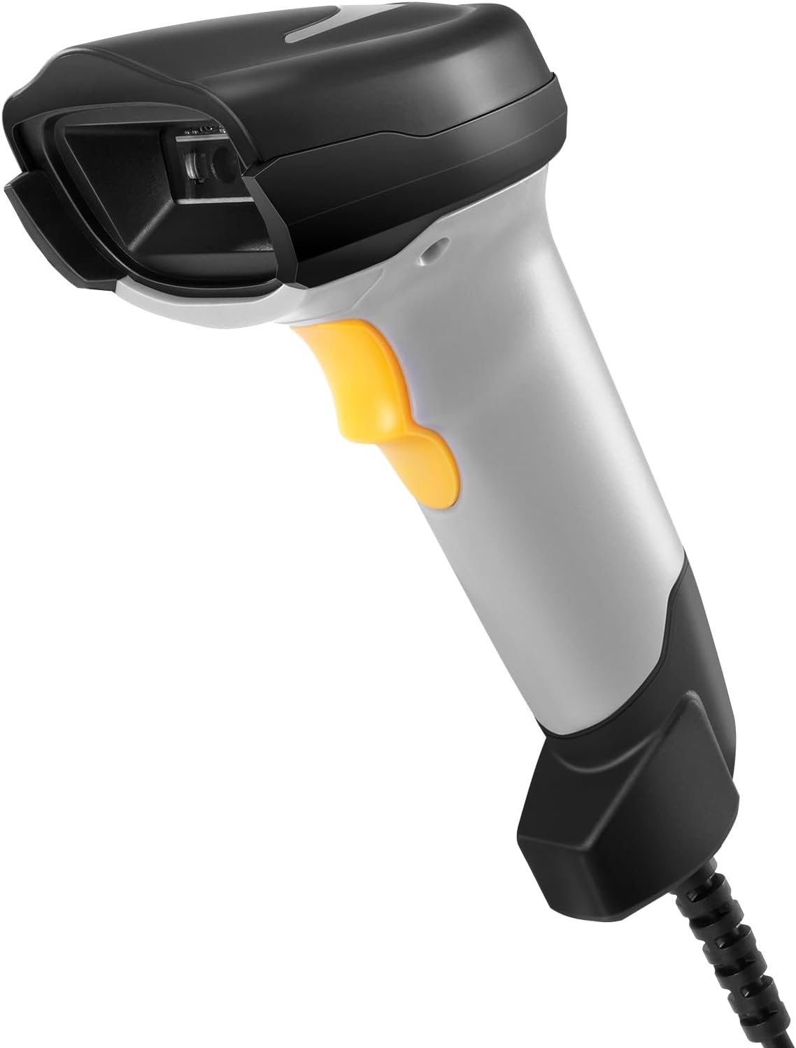 Barcode Scanner, Handheld QR-Code-Scanner USB-Kabelverbindung 1D 2D & PDF417 Datenmatrix Automatischer Barcode-Leser Plug and Play Barcode-Scanner für POS-Geschäft Supermarkt Lagerbibliothek