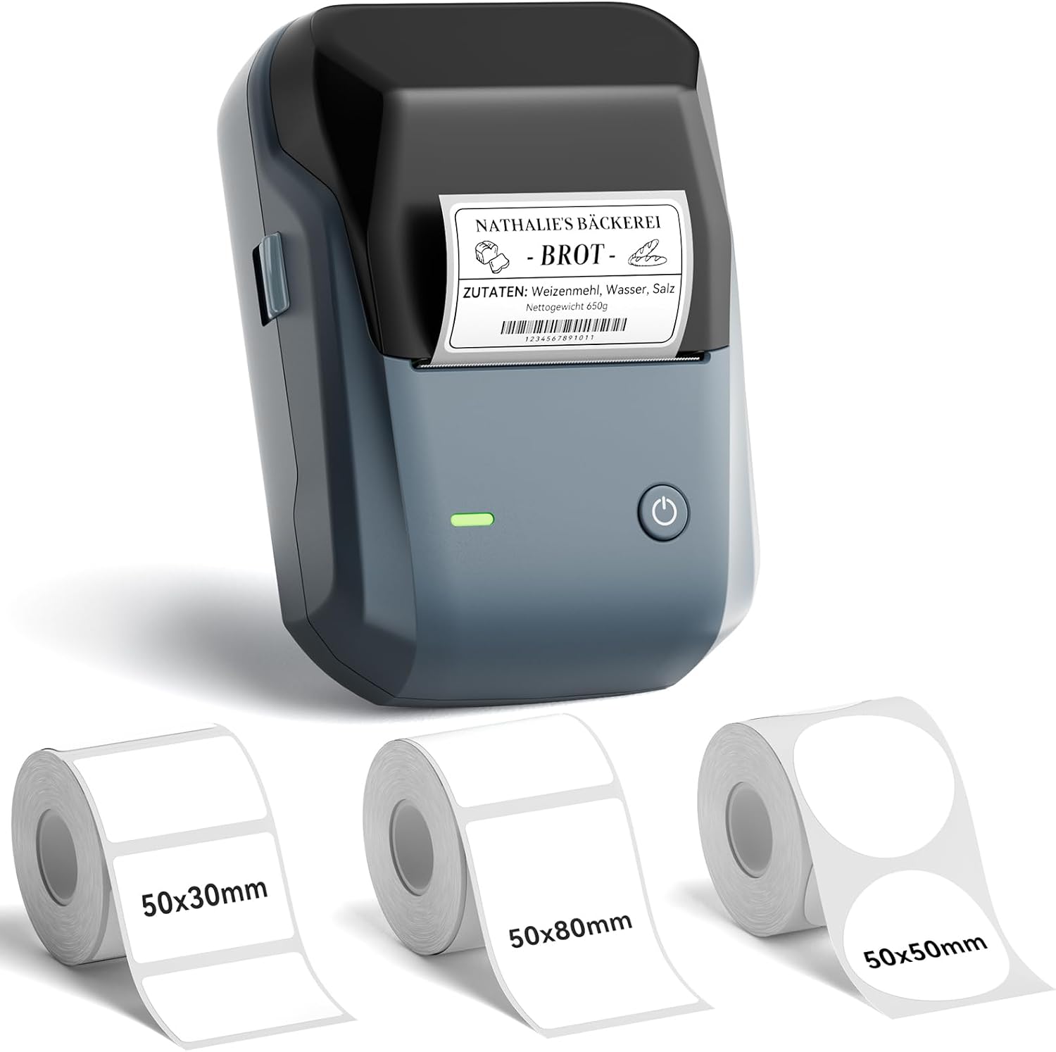 NIIMBOT Etikettendrucker, B1 Bluetooth Etikettiergerät mit Größerem Etikett