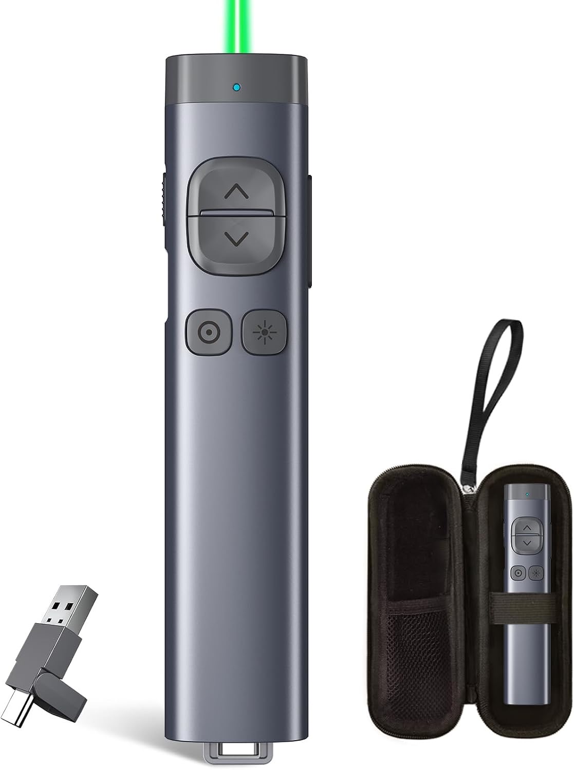 Norwii N97s Wireless Presenter Clicker mit Laserpointer für Powerpoint