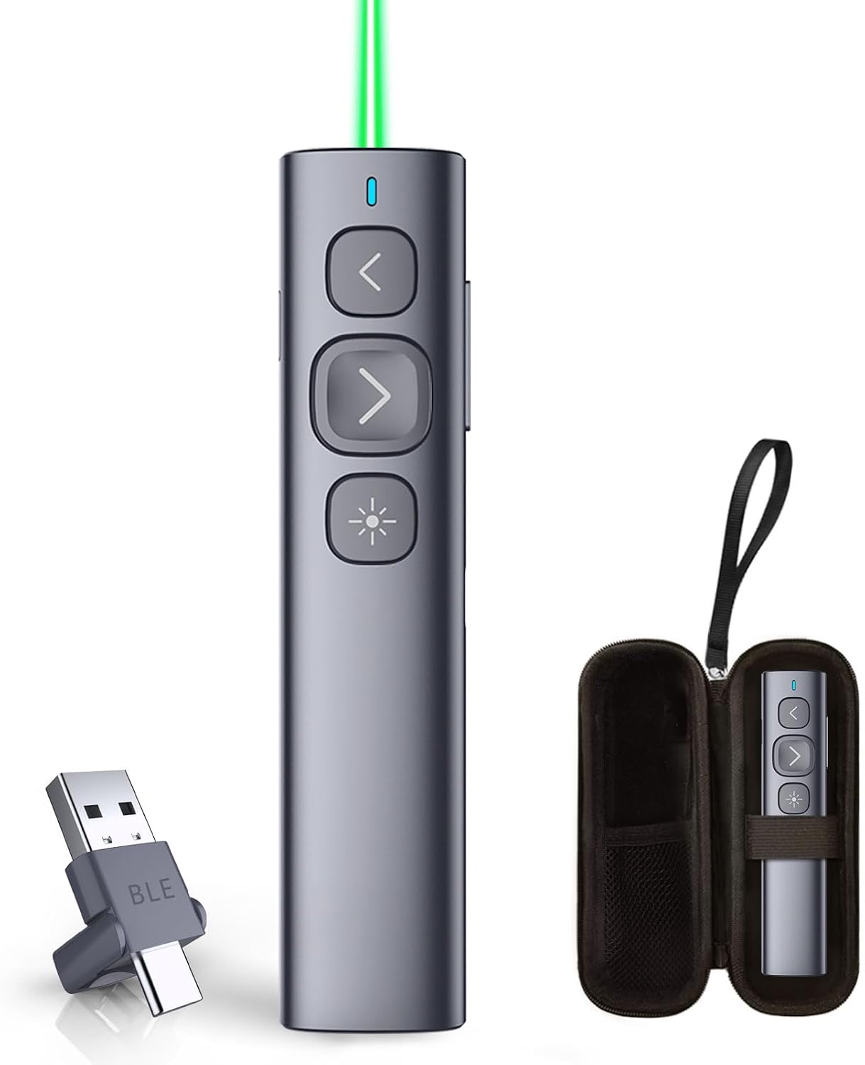 Norwii Bluetooth Präsentation Klicker, Wiederaufladbare PowerPoint Clicker