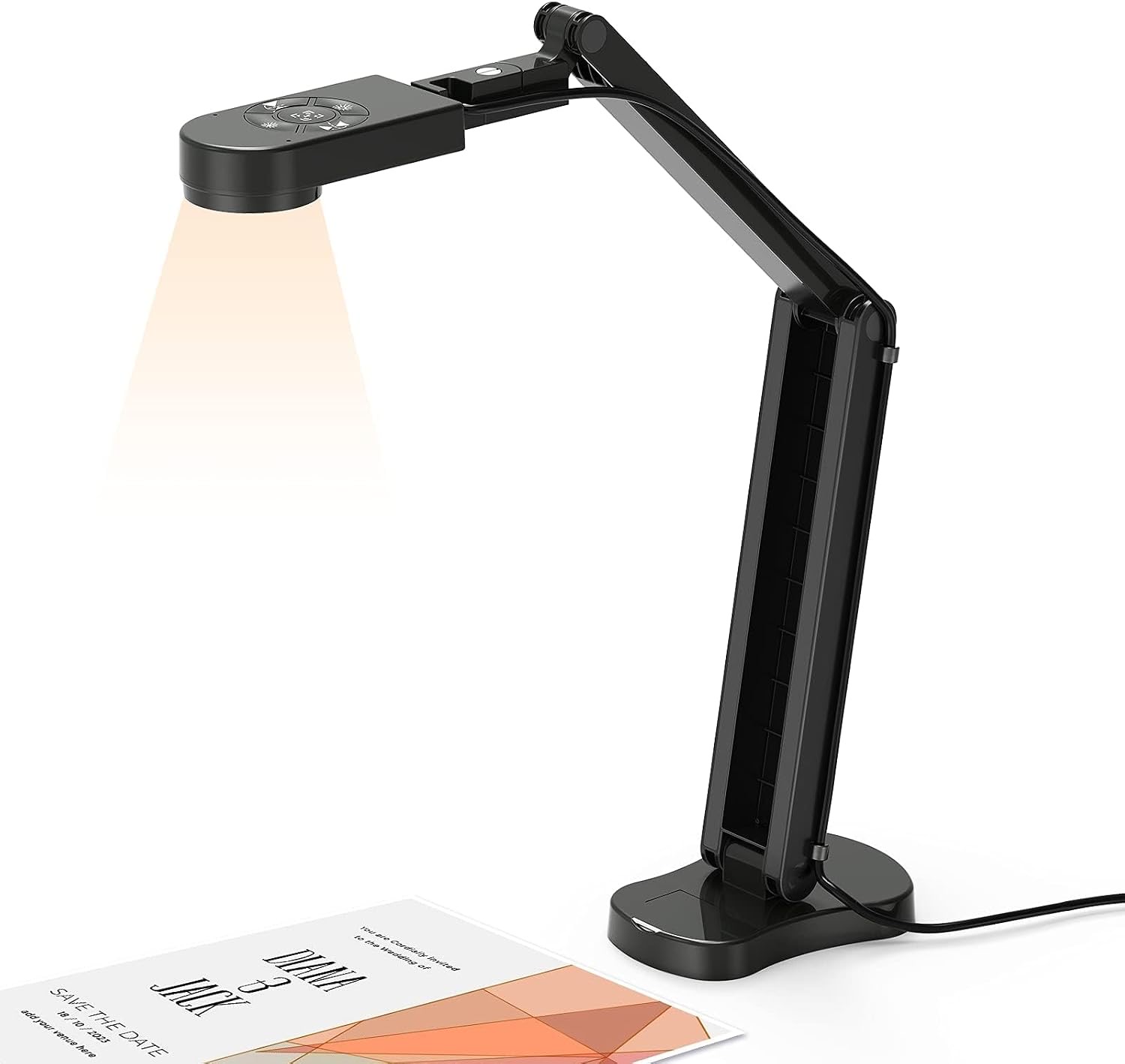 4K Ultra High Definition 8MP USB-Dokumentenkamera - Mac OS, Windows, Chromebook, Zoom, Microsoft Teams, OBS für Live-Demo, Webkonferenzen, Fernunterricht