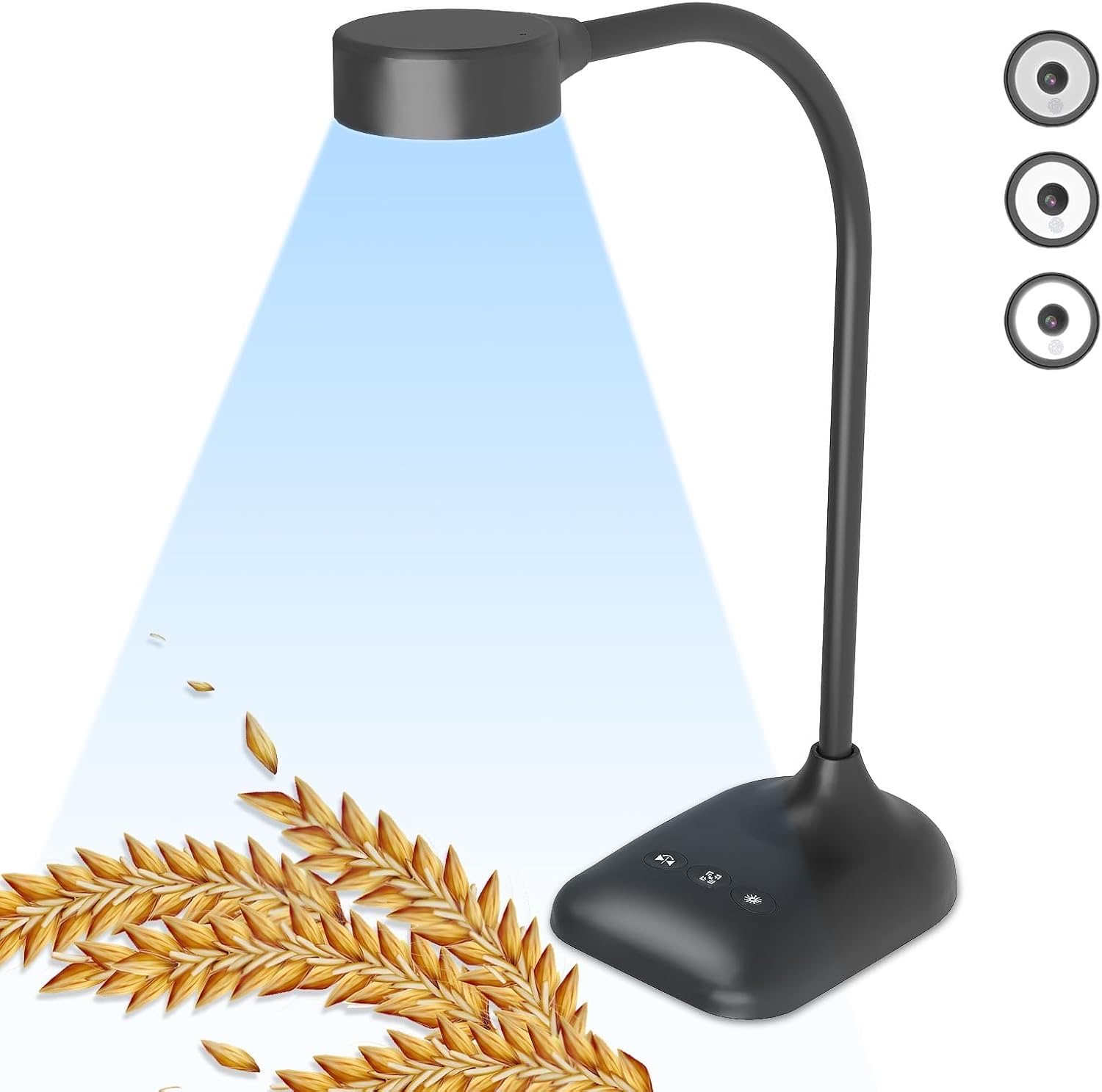Dokumentenkamera für Lehrer, Doc Kamera, USB Visualizer mit LED-Licht, Autofokus, Bildinvertierung, Falten, für Mac OS, Windows, Chromebook