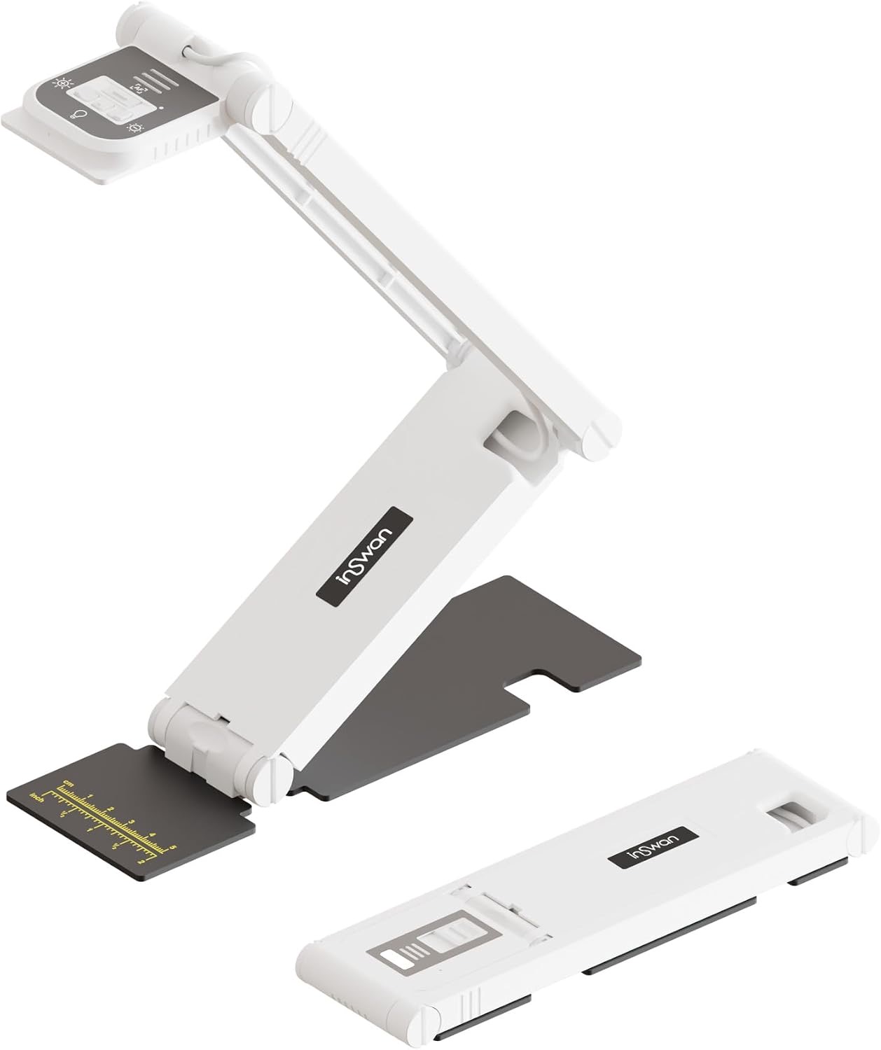 INSWAN INSWAN INS-Flip 4 Faltbare 4K 13MP Dokumentenkamera, LED, Mikrofon, 0,67lbs