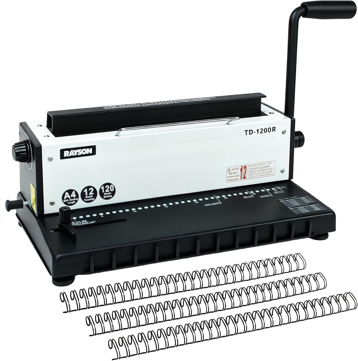 RAYSON Drahtbindegerät, 34 Rundlöcher, 120 Blatt, TD-1200R