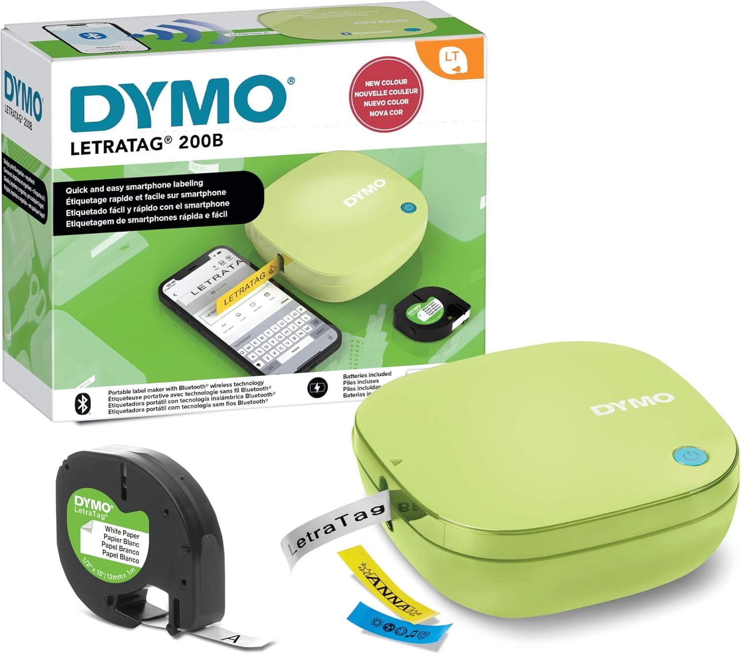 DYMO LetraTag 200B-Beschriftungsgerät mit Bluetooth | kompakter Etikettendrucker | verbindet…