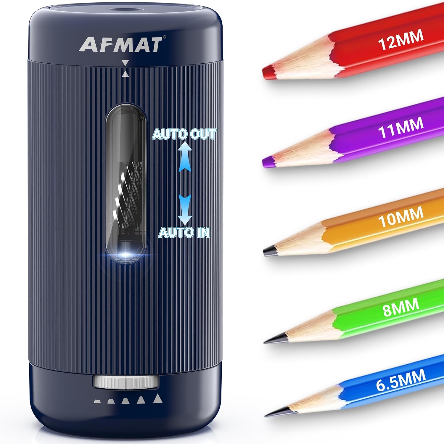 AFMAT AFMAT Elektrischer Anspitzer für dicke und dünne Stifte
