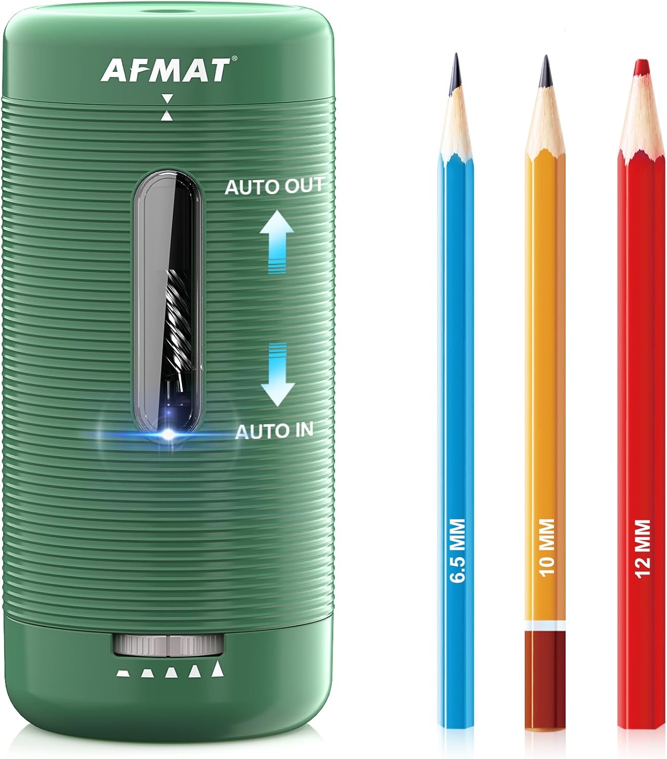 AFMAT Elektrischer Anspitzer mit Behälter