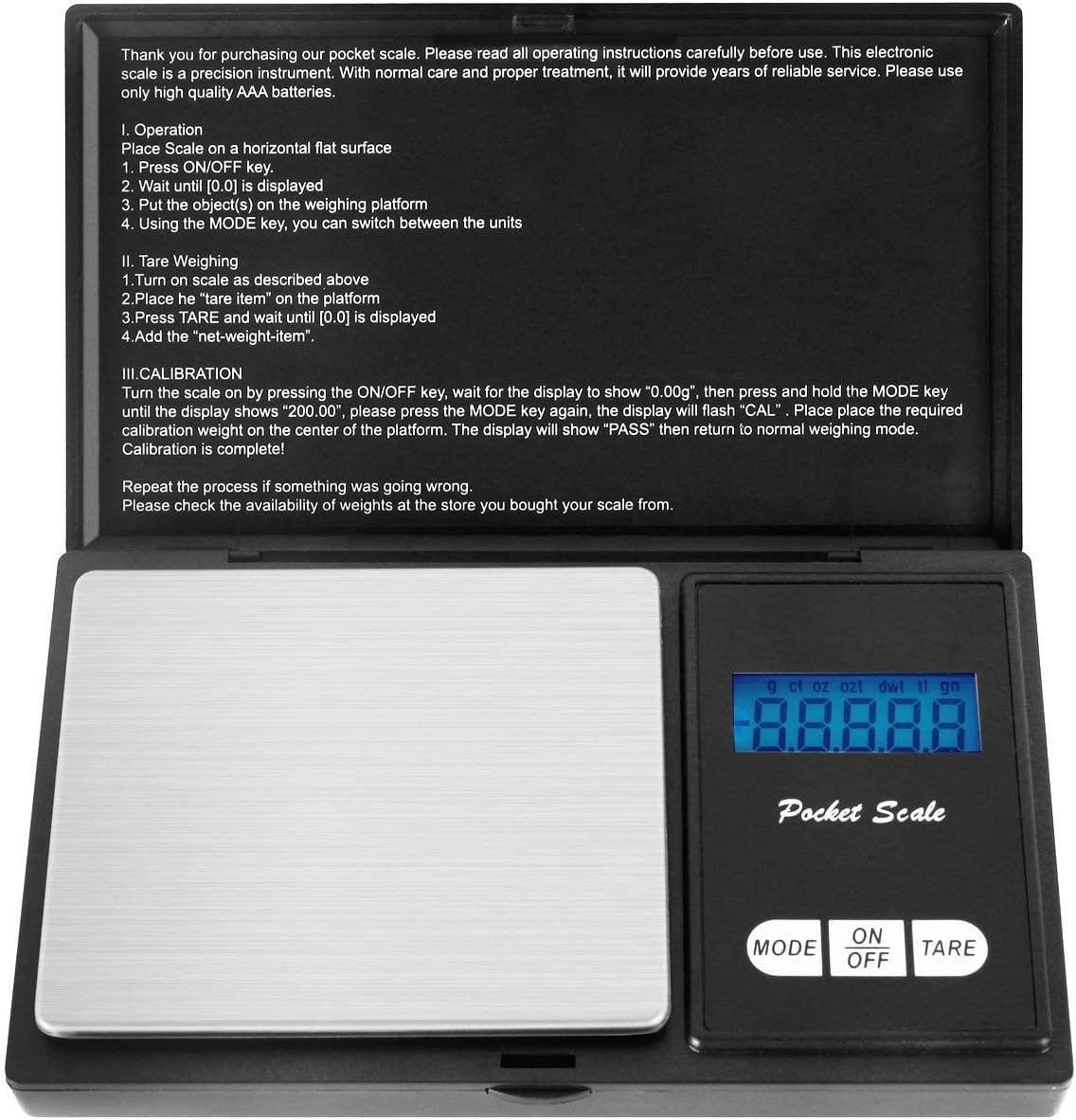 Foraco Taschenwaage 500 g / 0,01 g