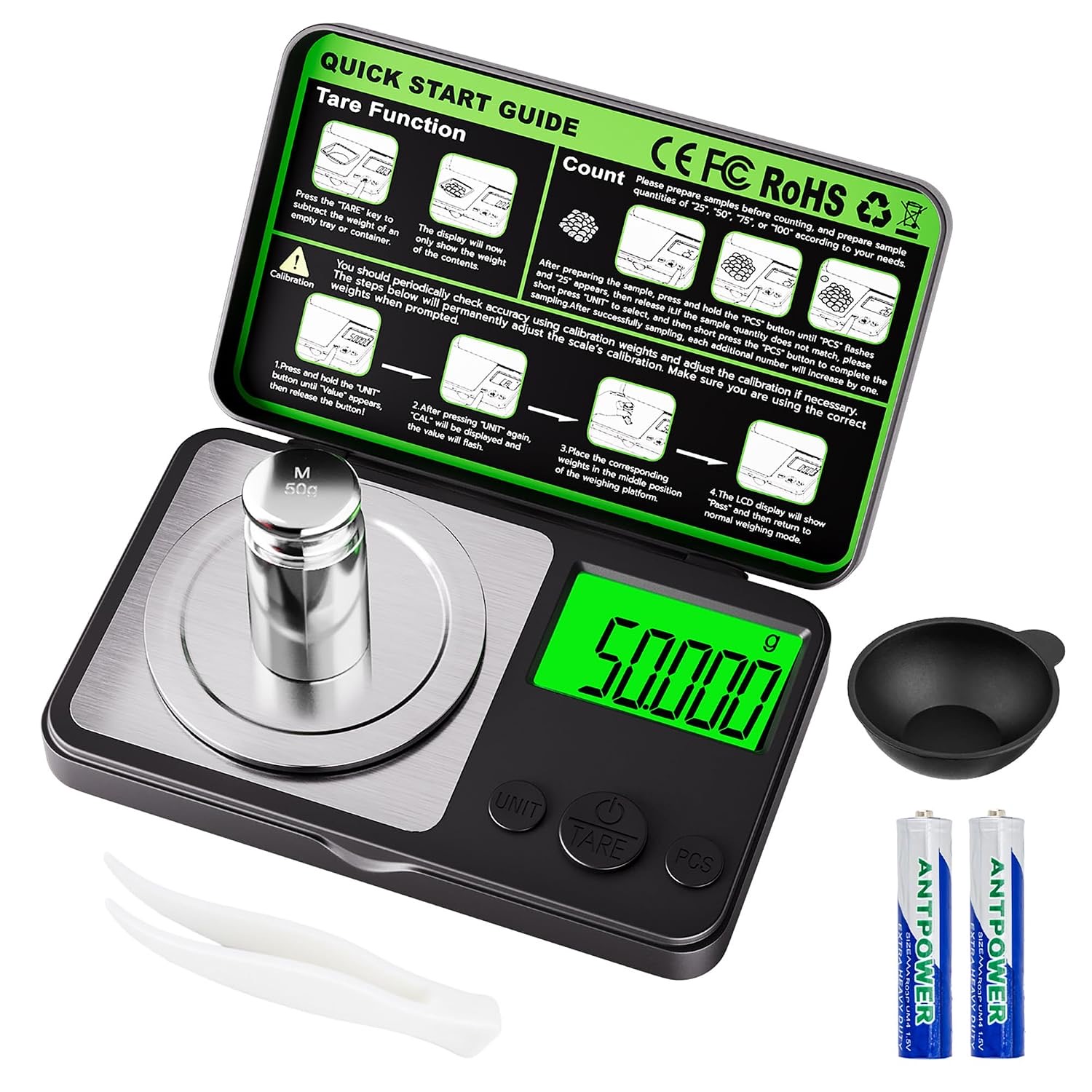 Wigearss Feinwaage 50 g / 0,001 g