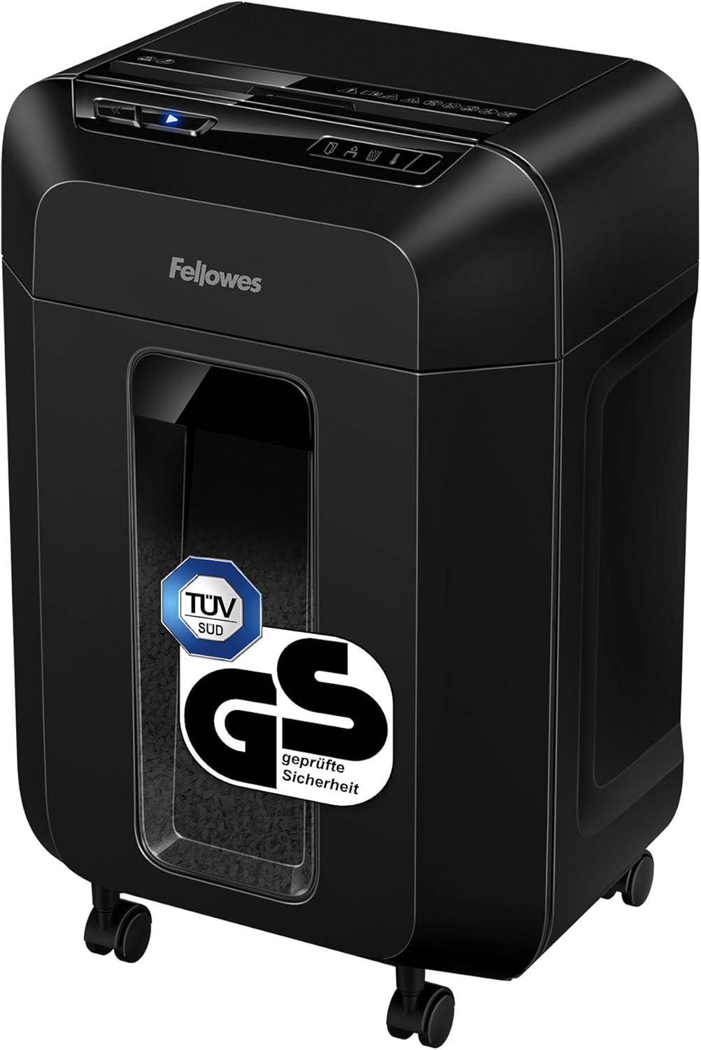 Fellowes Autofeed Aktenvernichter, AutoMax 90M, Minicut (P4), Papierschredder für Büro, Schredder, mit automatischem und manuellem Einzug, leiser hybrider Aktenvernichter, 90 Blatt in 5 Minuten