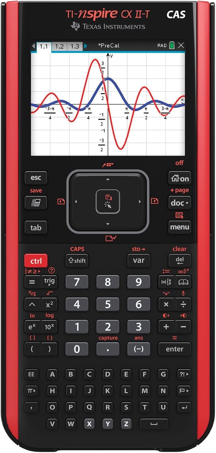 Texas Instruments TI-Nspire CX II-T CAS Graphikrechner, schwarz
