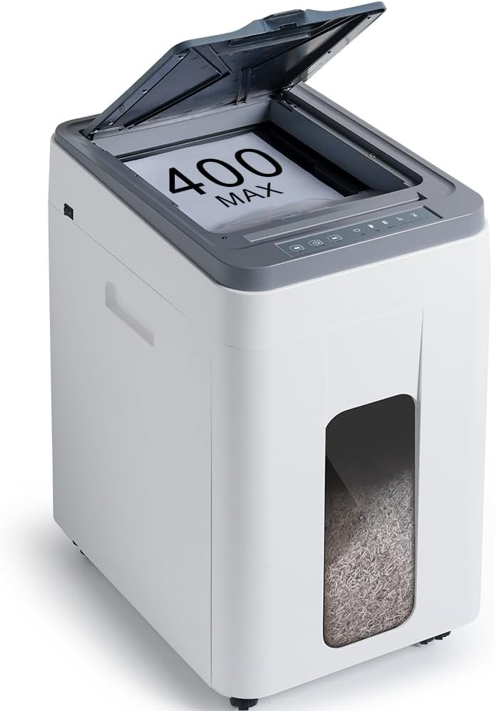 Aktenvernichter Automatischer Einzug 400 Blatt P5 Mikroschnitt