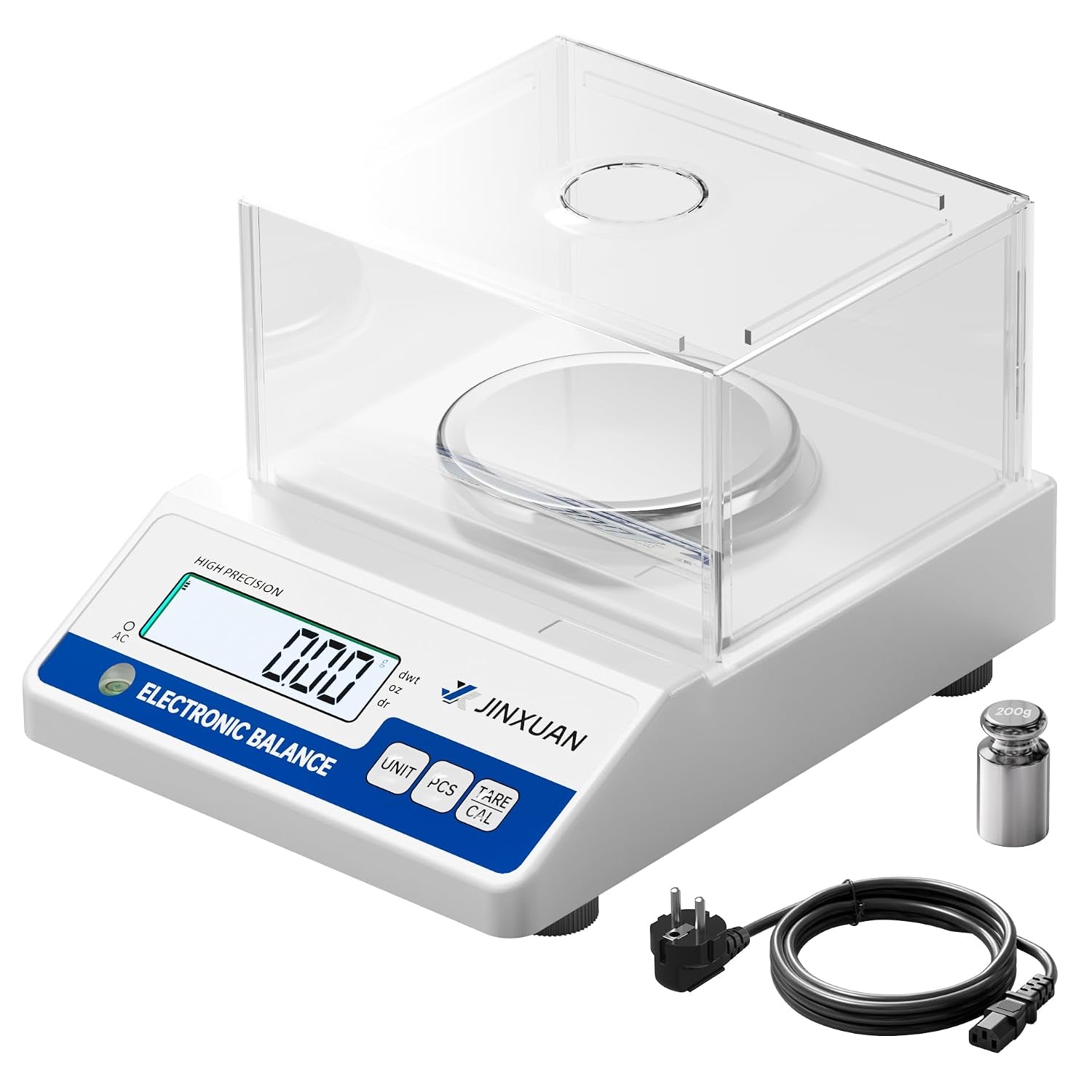 JINXUAN Laborwaage 500 g/0,001 g