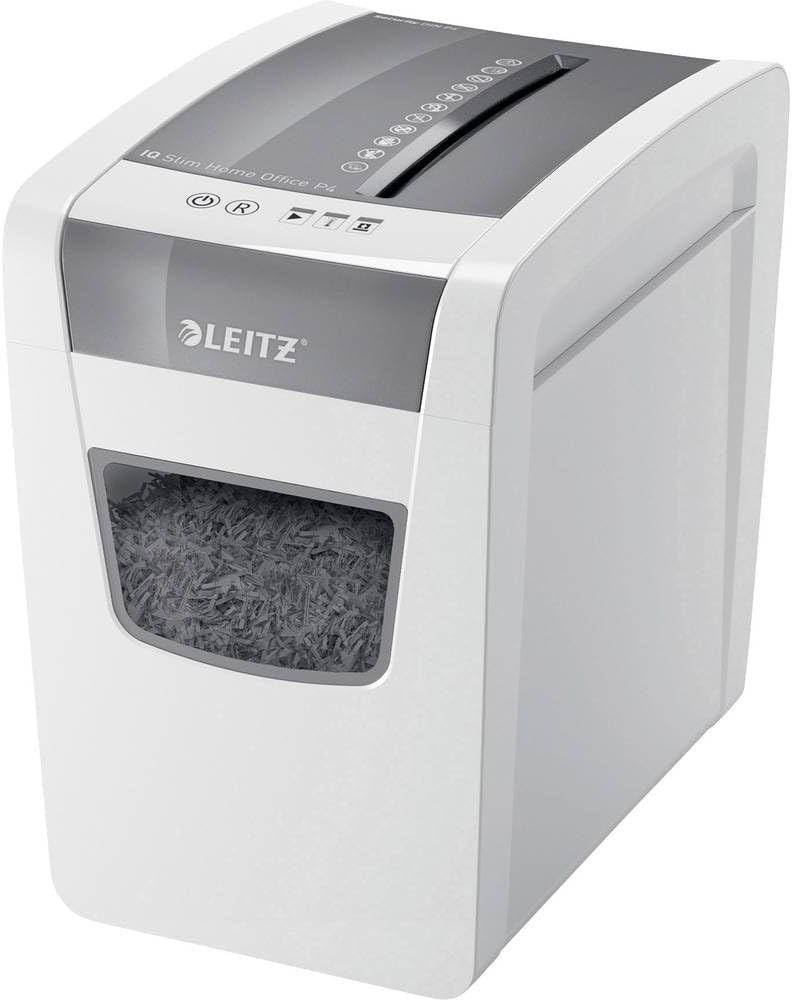 Leitz IQ Aktenvernichter Slim, schlankes Format, 12-10 Blatt (70-80 g/m²)